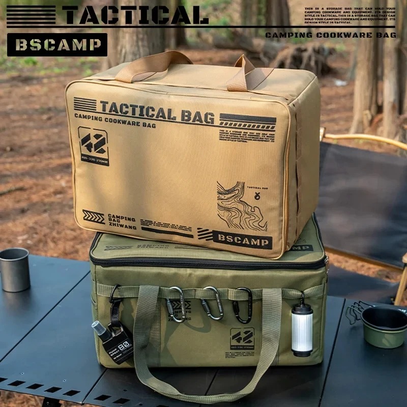 Camping Cooking Organizer - Bolsa Tática Dobrável Isolada e Impermeável