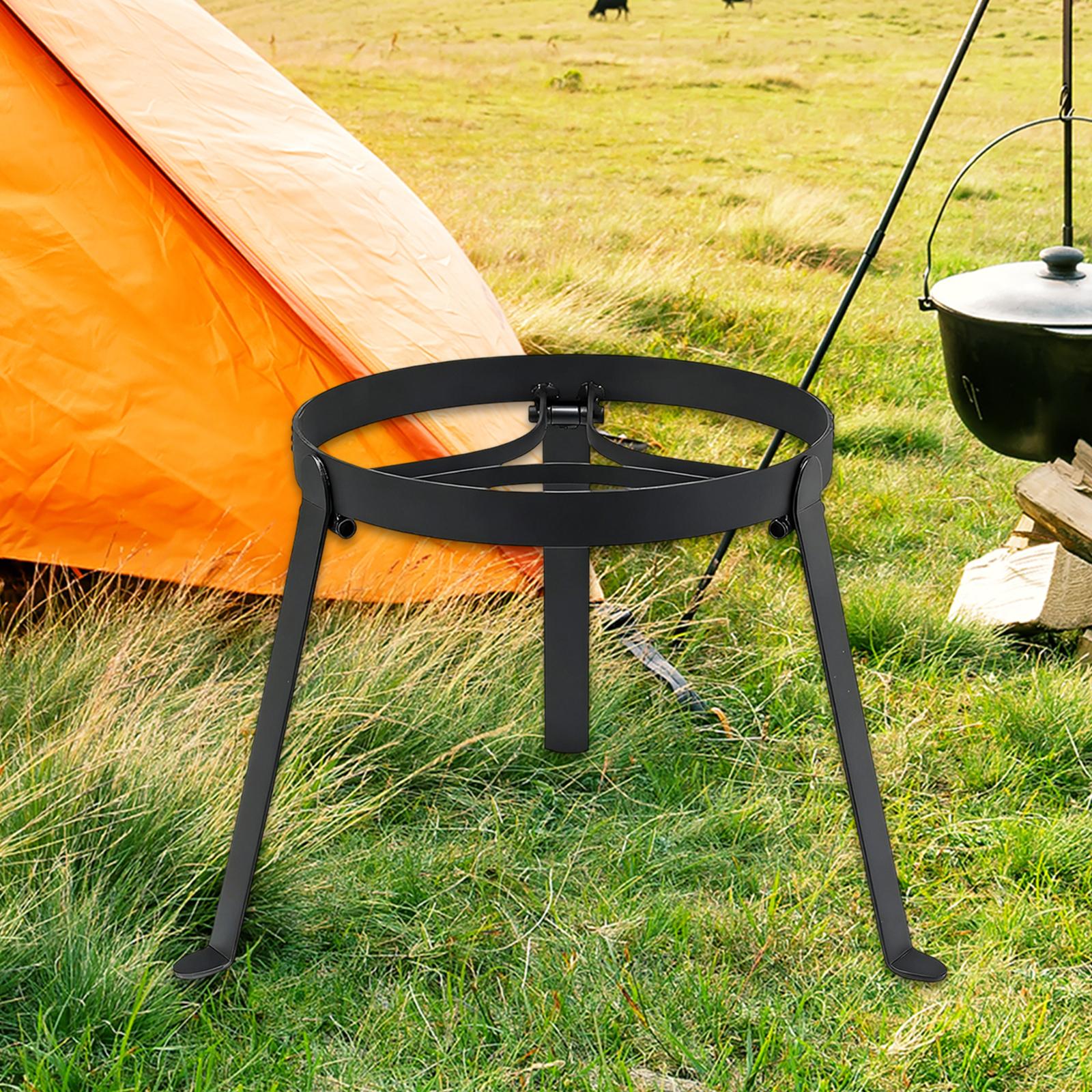 Camping Hiking Cooking - Suporte de Cozimento Dobrável para Fogueira,