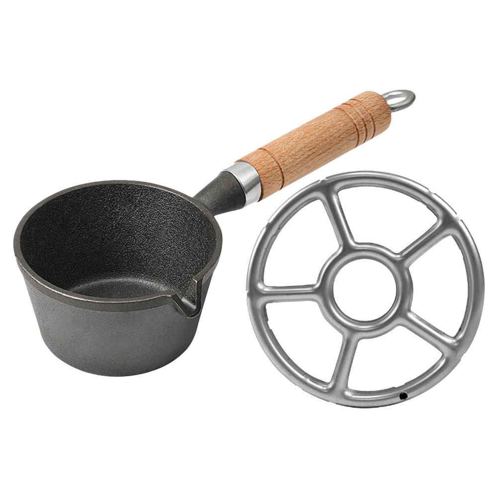 Panela pequena de ferro fundid - Camping Cooking Flat Top avaliação e preço