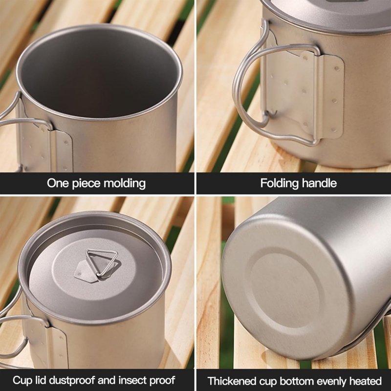 Caneca de Camping em Titânio c - Camping Cooking Organizer avaliação e preço