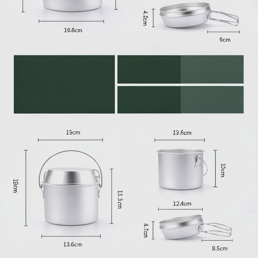 Conjunto de utensílios de cozi - Camping Cooking Dining Set avaliação e preço