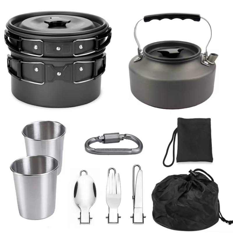 Fogão de Camping Leve de Alta  - Quality Camping Cooking Set avaliação e preço