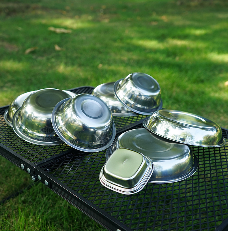 Conjunto de Pratos Portáteis C - Camping Cooking Dining Set avaliação e preço
