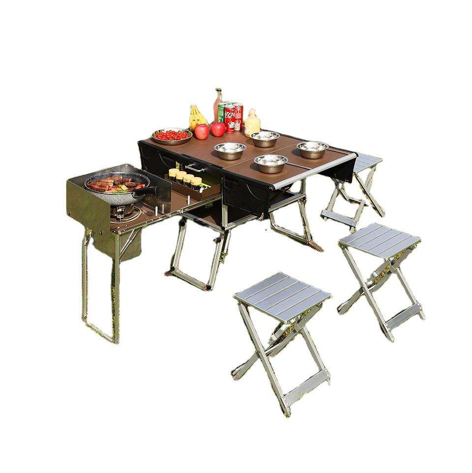 Portátil ao ar livre dobrável  - Camping Cooking Dining Set avaliação e preço