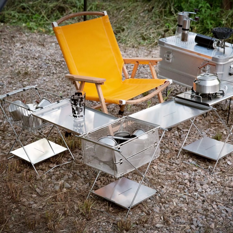 Mesa Dobrável de Aço Inoxidáve - Camping Cooking Table avaliação e preço